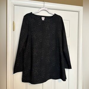 Chico's NWOT animal print tunic top